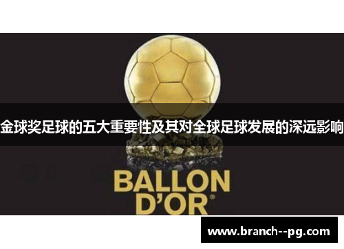 金球奖足球的五大重要性及其对全球足球发展的深远影响